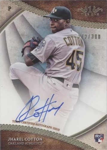 2017 Topps Tier One - Jharel Cotton #BOA-JCT