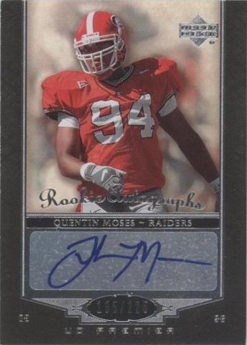 2007 UD Premier Quentin Moses #125