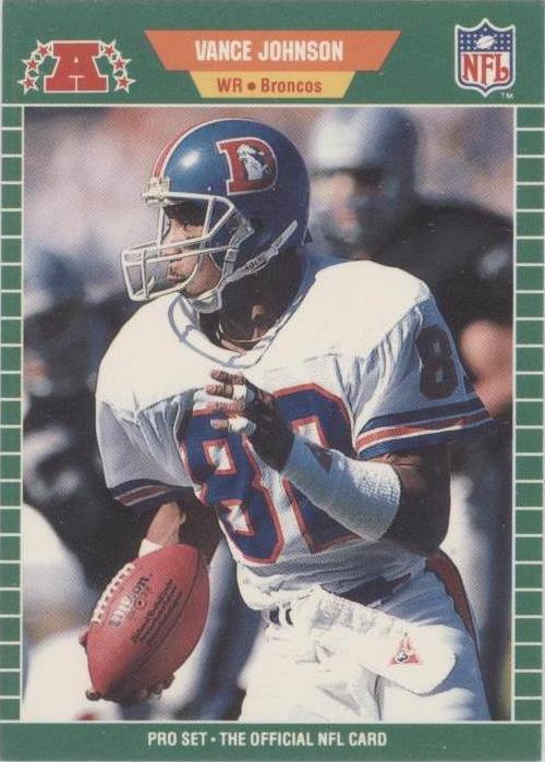 1989 Pro Set Vance Johnson #105
