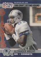 1990 Pro Set Alexander Wright #695