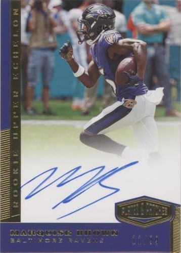 2019 Panini Plates & Patches Marquise Brown #UE-MBR