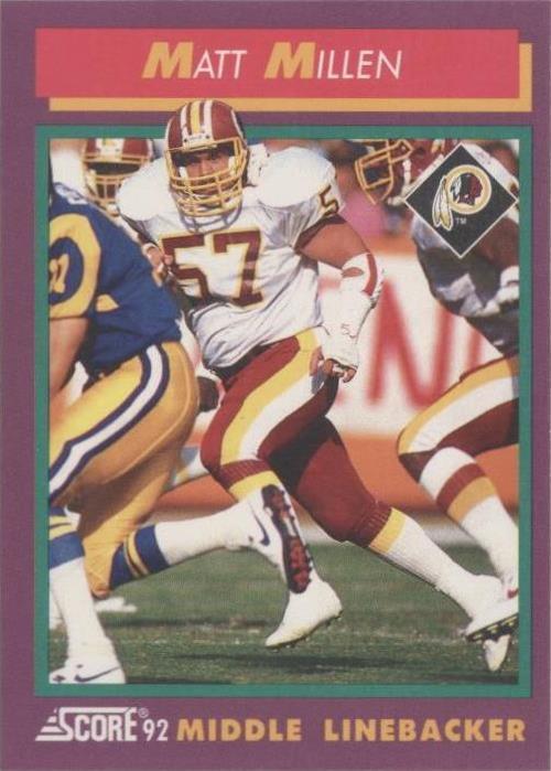 1992 Score Matt Millen #165