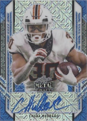 2021 Leaf Metal Draft Chuba Hubbard #PA-CH1