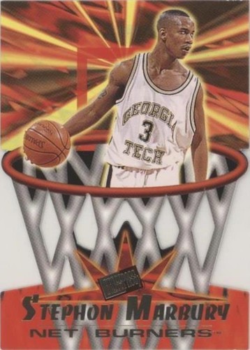 1996 Press Pass - Stephon Marbury #NB4
