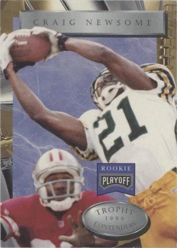 1996 Playoff Trophy Contenders Craig Newsome #120