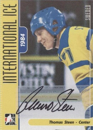 2006-07 In the Game-Used International Ice Signature Series - Thomas Steen #A-TS