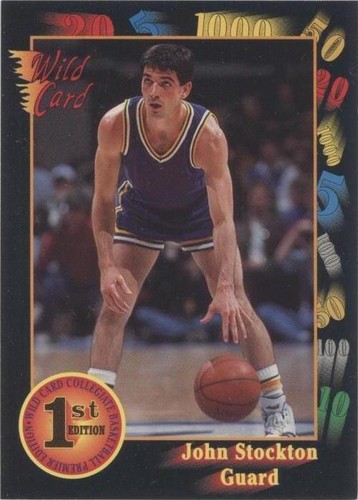 1992 Wild Card Collegiate - John Stockton #84
