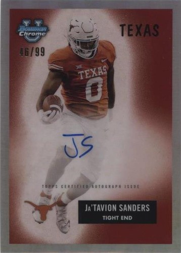 2023 Bowman University Chrome Ja'Tavion Sanders #55B-JS