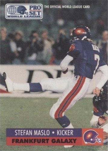 1991 Pro Set WLAF Stefan Maslo #62
