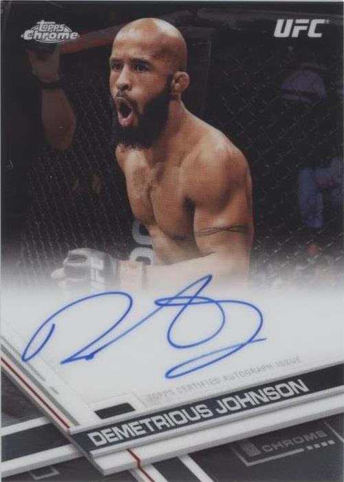 2017 Topps Chrome UFC - Demetrious Johnson #FA-DJ
