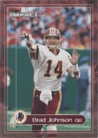2000 Skybox Impact Brad Johnson #101