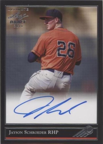 2018 Leaf Ultimate Draft - Jayson Schroeder #BG-JS1