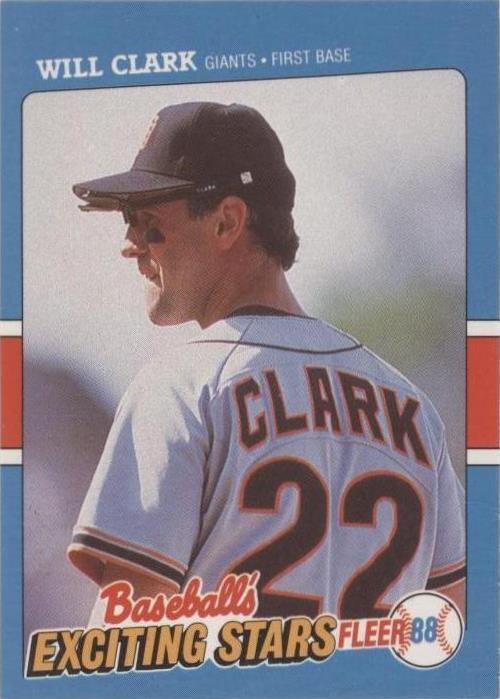 Fleer Baseball's Eciting Stars 1988 - Will Clark #9