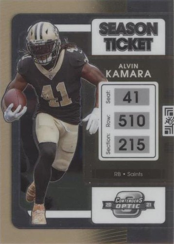 2021 Panini Contenders Optic Alvin Kamara #30
