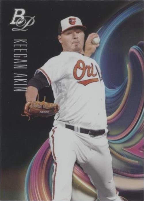 2018 Bowman Platinum - Keegan Akin #TOP-55