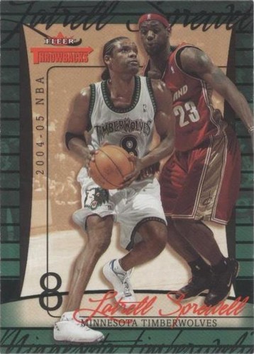 2004-05 Fleer Throwbacks - Latrell Sprewell/LeBron James #40