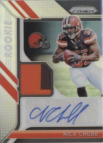 2018 Panini Prizm Football Nick Chubb Rookie Card Cleveland Browns