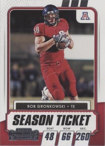 2021 Panini Contenders Draft Picks Rob Gronkowski #100