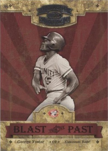 2004 Donruss Throwback Threads - George Foster #BP-10