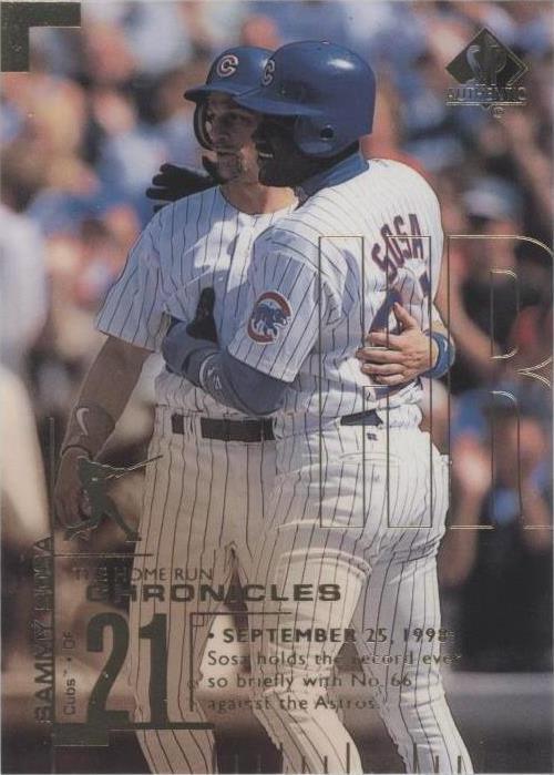 1999 SP Authentic - Sammy Sosa #HR66