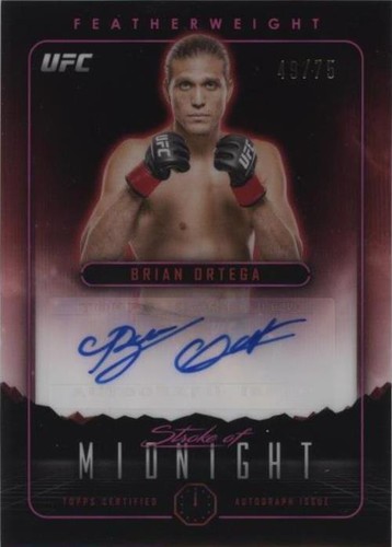 2024 Topps Midnight UFC - Brian Ortega #SMA-BOA