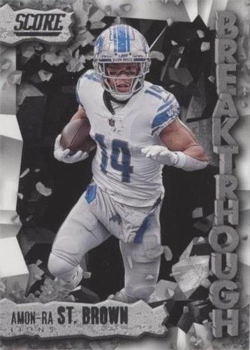 💥 2021 Donruss Optic Amon-Ra St Brown Global Holo Prizm Rookie RC