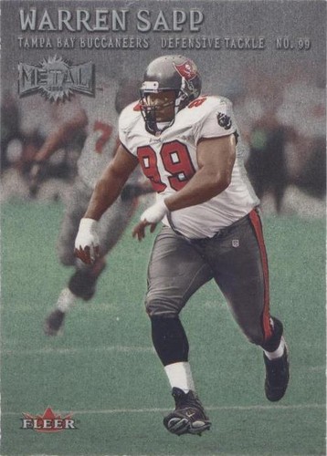 2000 Fleer Metal Warren Sapp #98