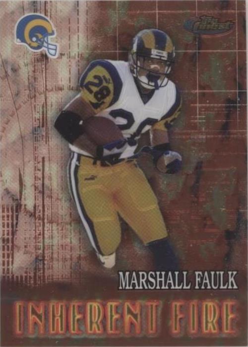 2000 Topps Finest Curtis Keaton Marshall Faulk #191