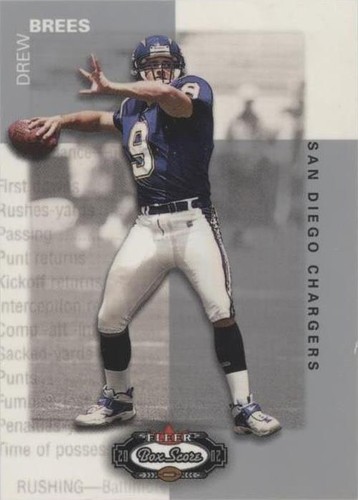 2002 Fleer Box Score Drew Brees #32