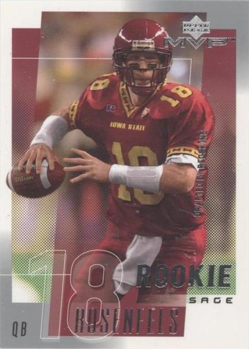 2001 Upper Deck MVP Sage Rosenfels #288