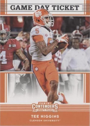 2020 Panini Contenders Draft Picks Tee Higgins #7