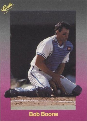 1989 Classic Update Purple Travel Edition - Bob Boone #187