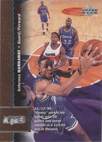 1996/97 Upper Deck Anfernee Hardaway Error Card # 316 - Team