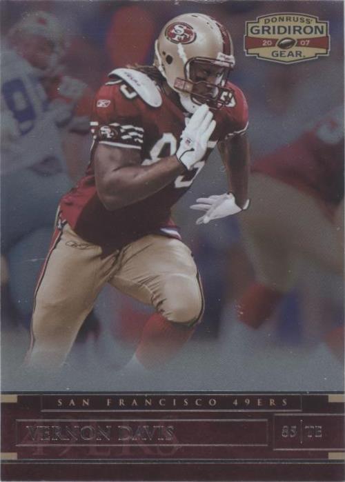 2007 Donruss Gridiron Gear Vernon Davis #46