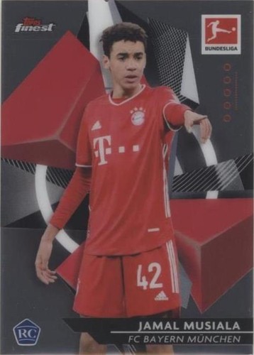 2020-21 Topps Finest Bundesliga Green Wave 48/99 Jamal