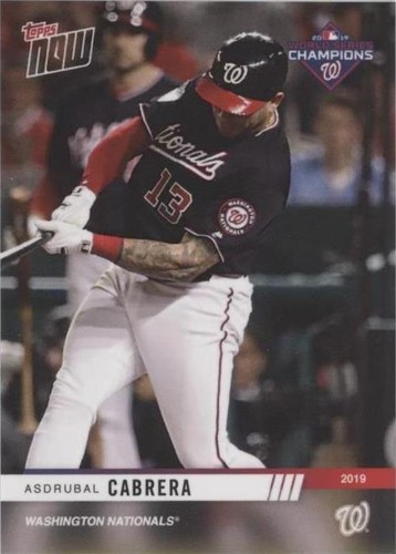 2019 Topps Now - Asdrubal Cabrera #WSC-13