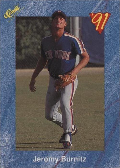 1991 Classic Update Blue Travel Edition - Jeromy Burnitz #T4