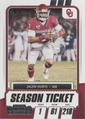 2021 Panini Contenders Draft Picks Jalen Hurts #26