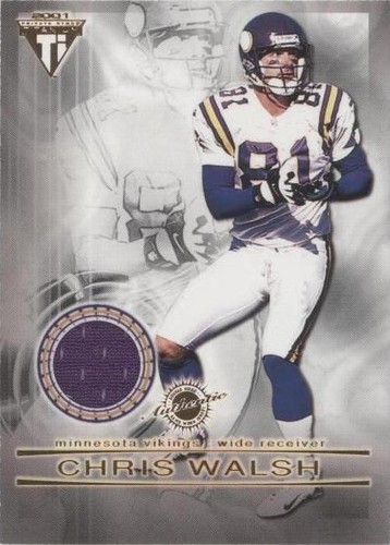 2001 Pacific Private Stock Titanium Chris Walsh Troy Walters #99