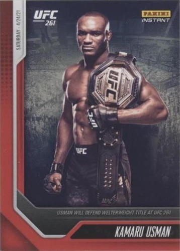 2021 Panini Instant UFC - Kamaru Usman #5