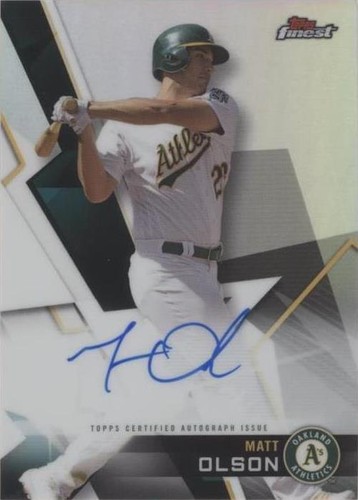 2018 Topps Finest - Matt Olson #FA-MO