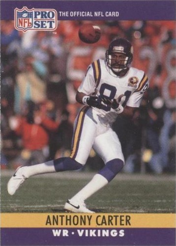 1990 Pro Set Anthony Carter #187