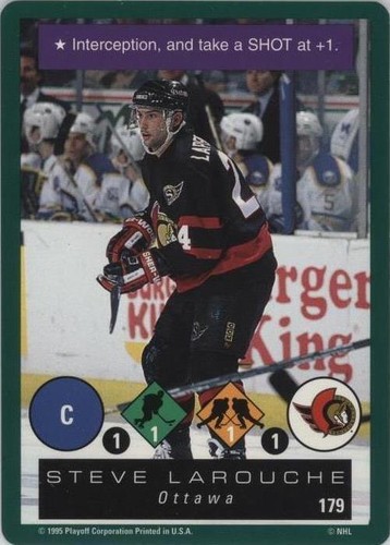 1995-96 Playoff One on One Challenge - Steve Larouche #179