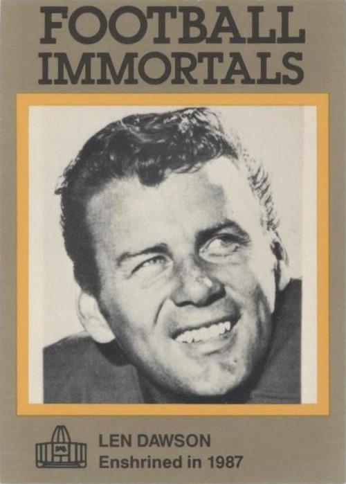 1985-88 Football Immortals Len Dawson #139