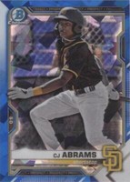 2021 Bowman Sapphire Edition - C.J. Abrams #BCP-14