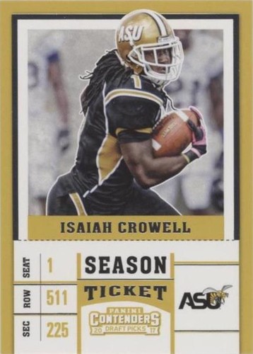 2017 Panini Contenders Draft Picks Isaiah Crowell #43