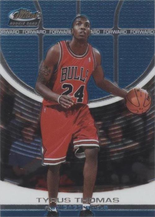 2005-06 Topps Finest - Tyrus Thomas #143