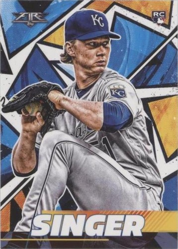 2021 Bowman Neon Green Border /399 Brady Singer #29 Rookie