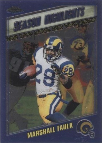 2000 Topps Chrome Marshall Faulk #195