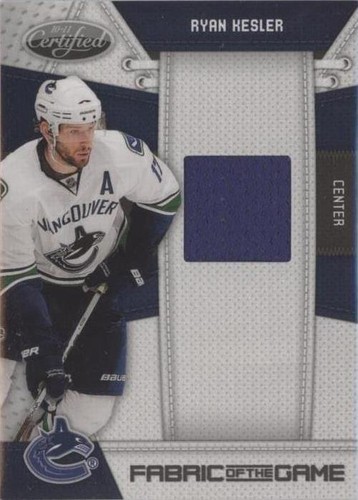 2010-11 Certified - Ryan Kesler #RK